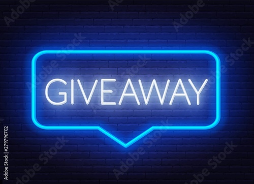 Neon sign giveaway .