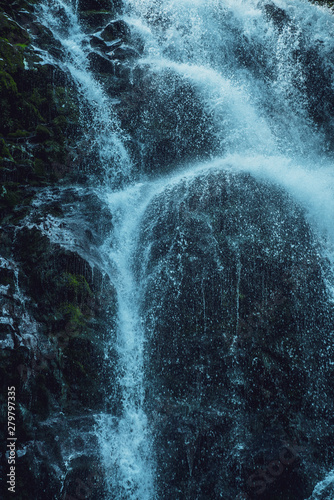 beautiful swiss waterfall
