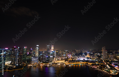 Singapore city views from Marina Bay Area © hyserb