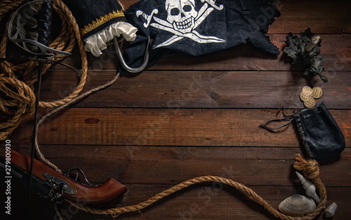 old pirate background photo