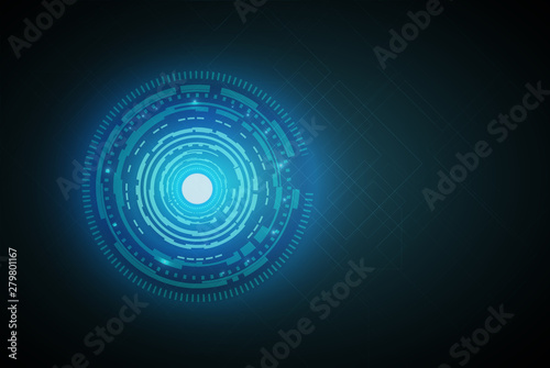 Futuristic and abstract background,Head up display concept.Vector EPS 10 illustration.