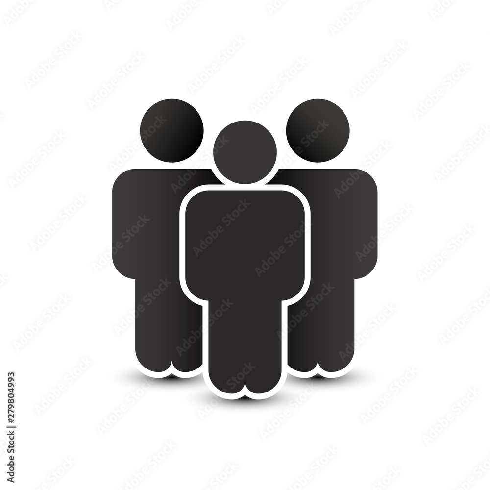People icon in trendy flat style. Persons symbol for your infographics website design, logo. Crowd signs. Team or user group concept. Isolated on white background. People icon in trendy flat style. Persons symbol for your infographics website design, logo. Crowd signs. Team or user group concept. Isolated on white background.