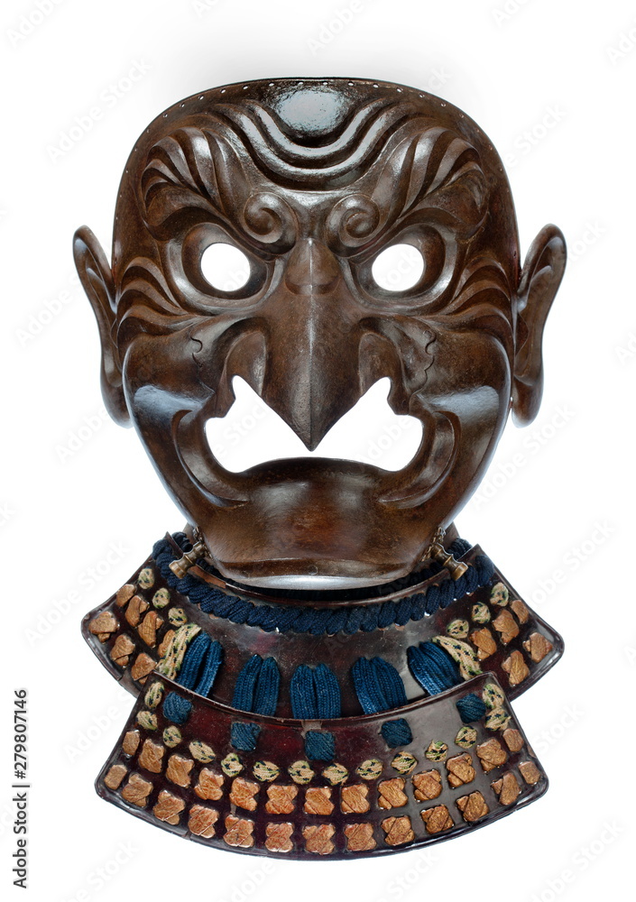 Obraz premium Japanese warriors face mask