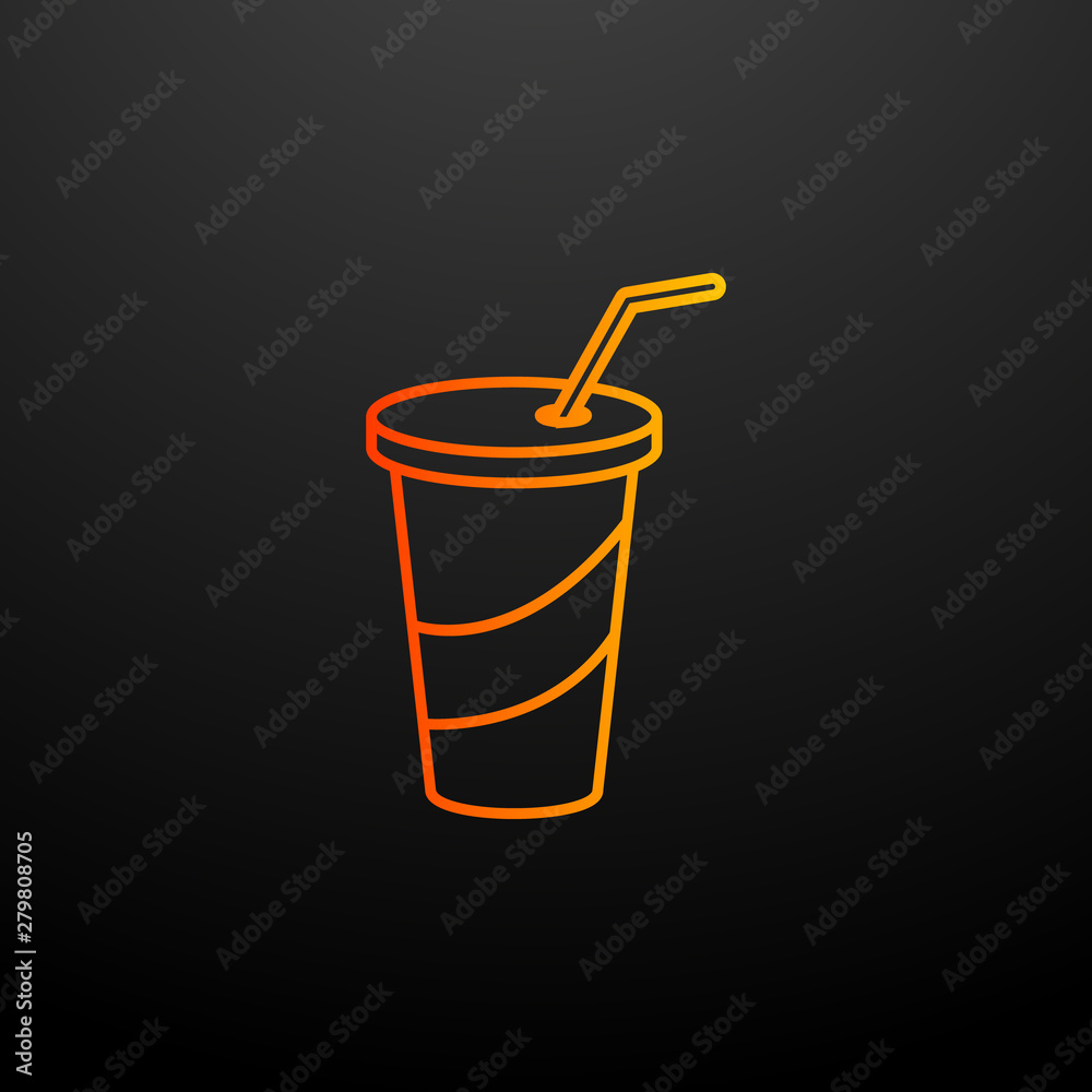 Juice in glass nolan icon. Elements of fast food set. Simple icon for websites, web design, mobile app, info graphics Juice in glass nolan icon. Elements of fast food set. Simple icon for websites, web design, mobile app, info graphics