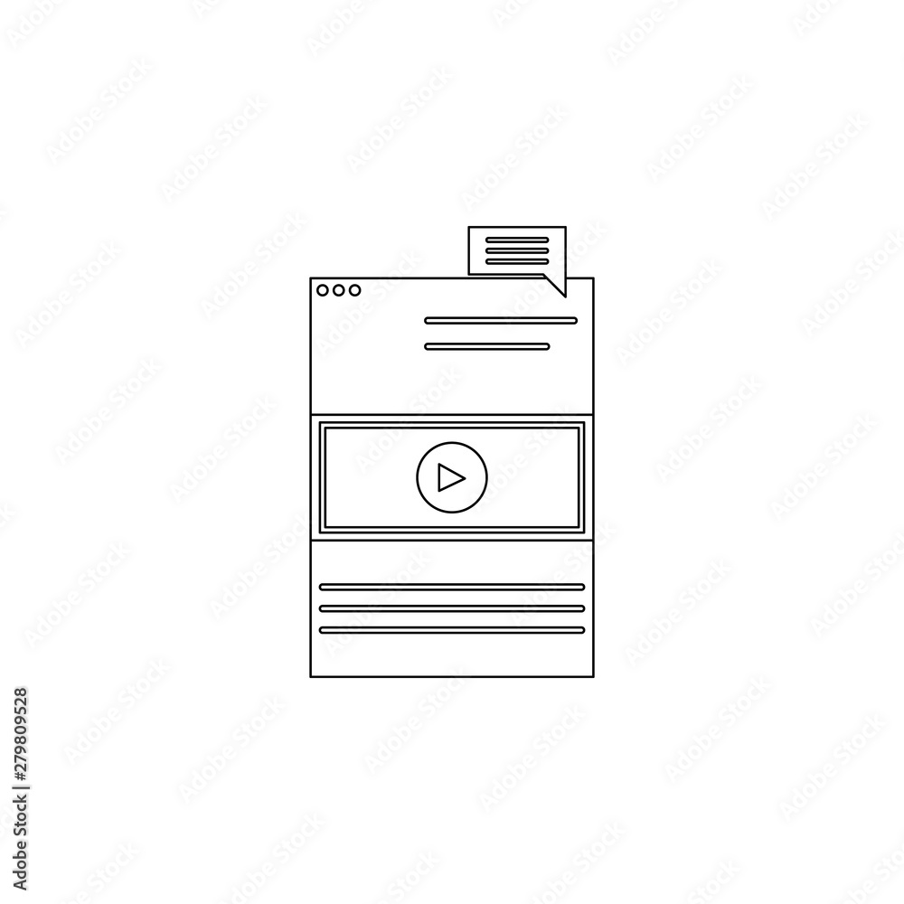overlay ads icon. Element of business, digital marketing for mobile concept and web apps icon. Outline, thin line icon for website design and development, app development overlay ads icon. Element of business, digital marketing for mobile concept and web apps icon. Outline, thin line icon for website design and development, app development
