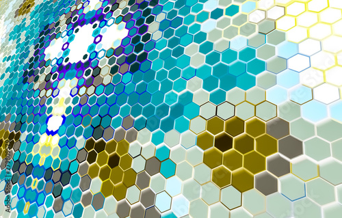 Hexagonal wallpaper HD Background / textured.