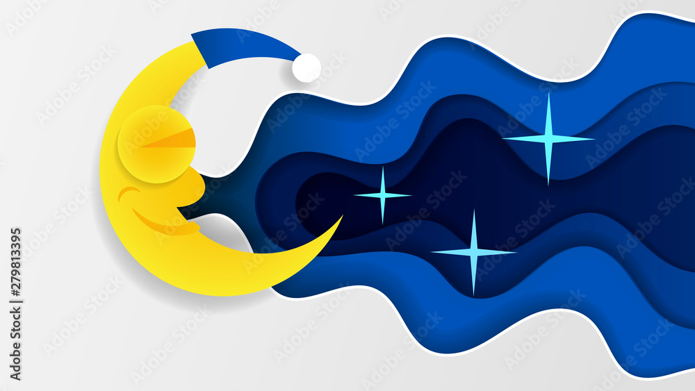 Night Sky Art Design Moon Star Paper Cartoon Sleep Vector Illustration Background Graphic Cloud Nature Night Sky Art Design Moon Star Paper Cartoon Sleep Vector Illustration Background Graphic Cloud Nature