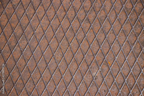 Rusted brown metal pattern grit surface texture