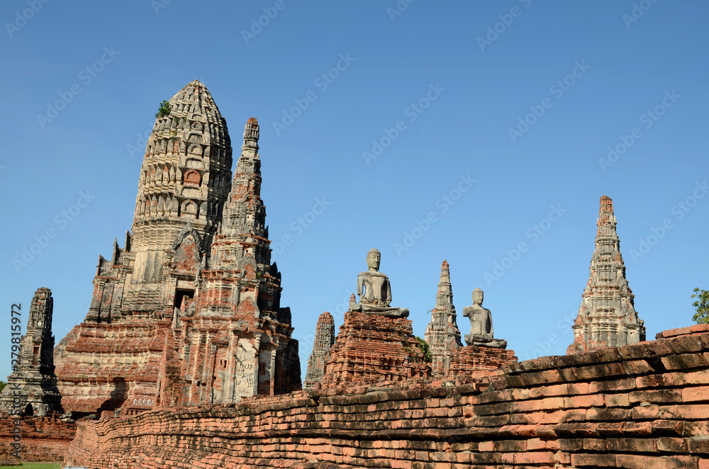 histrosiche Tempel und Buddha Statuen in Ayutthaya, Thailand histrosiche Tempel und Buddha Statuen in Ayutthaya, Thailand