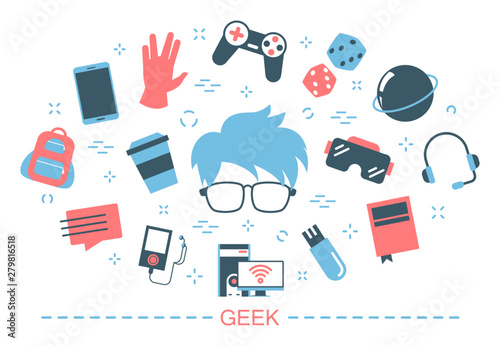 Geek concept