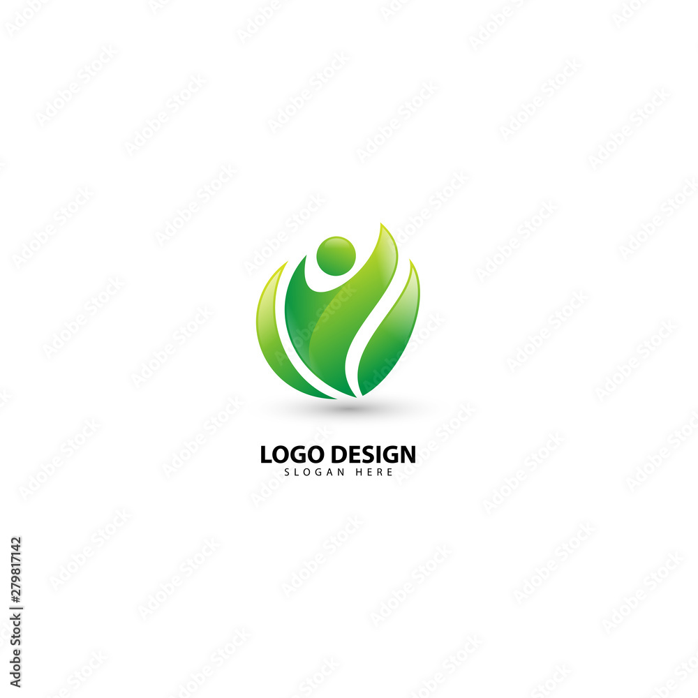 Abstract people icons and symbols collection vector logo design Abstract people icons and symbols collection vector logo design