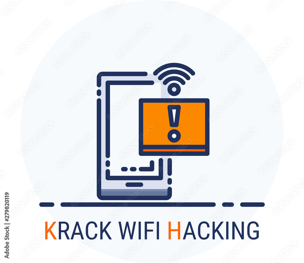 Filled Line Icons Style. Hacker Cyber crime attack KRACK Wifi Hacking for web design, ui, ux, mobile web, ads, magazine, book, poster. Filled Line Icons Style. Hacker Cyber crime attack KRACK Wifi Hacking for web design, ui, ux, mobile web, ads, magazine, book, poster.