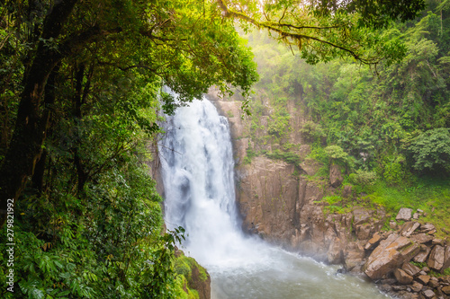 Haew Narok waterfall in the deep forest with abundant nature at Khao Yai National Park  Nakhon Nayok  Thailand