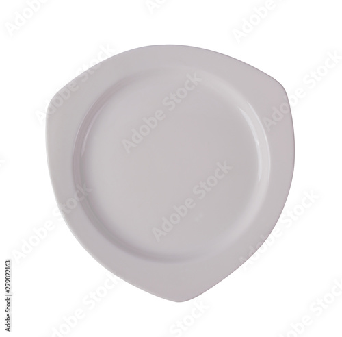 brown ceramic plate on white background
