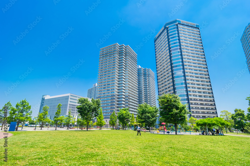 高島中央公園の風景（2017年5月）