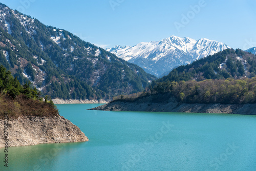 Kurobe lake at Tateyama Kurobe Alpine Route.