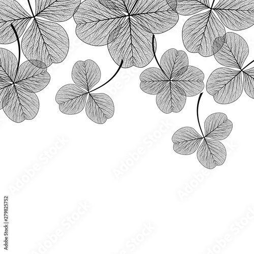Beautiful background with leaves and space for text. Vector illustration. EPS 10. © helenagl