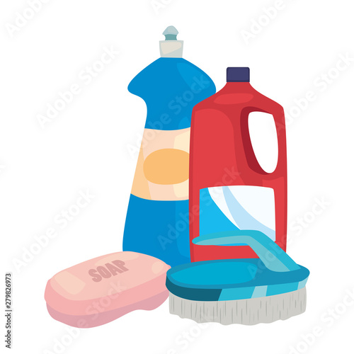 cleaning products and supplies design