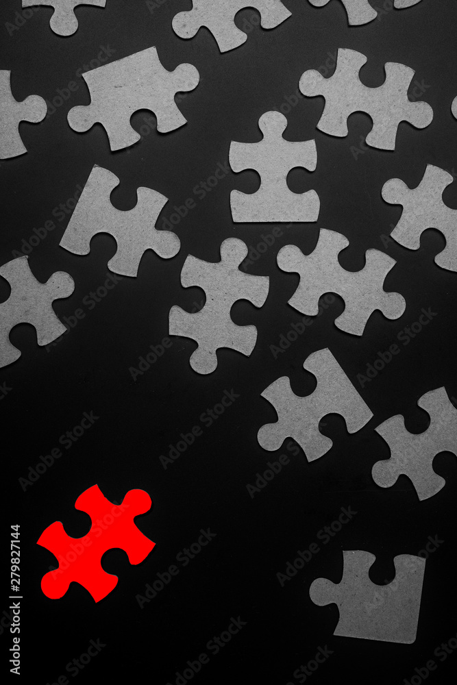 Be Different. Conceptual image with Puzzle Pieces Be Different. Conceptual image with Puzzle Pieces