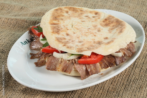 bazlama et döner photo