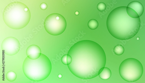 Background with bubbles. Design for your header page, ad, poster, banner. Pastel Gradient Color Vector illustration.