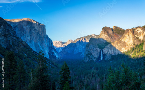 Yosemite Valley and Bridalveil Fall from Tunnel View, Yosemite National Park