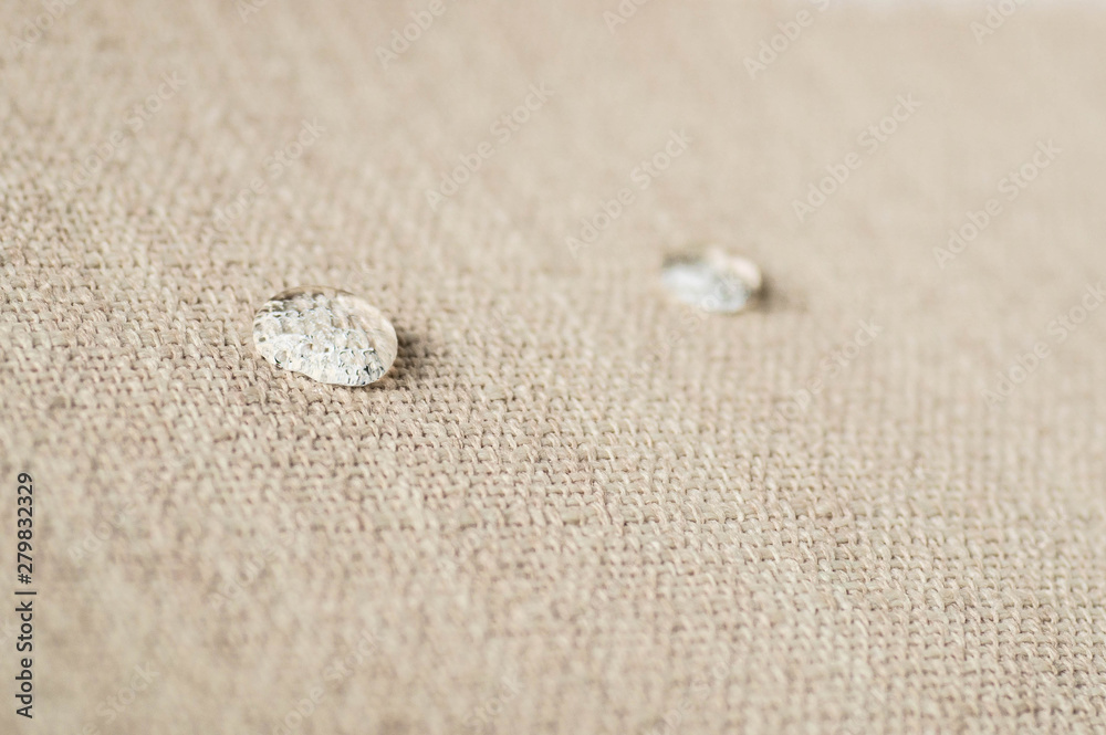 Water repellent and waterproof fabrics. How to waterproof fabric with these simple instructions for Experiment by drop water on it Water repellent and waterproof fabrics. How to waterproof fabric with these simple instructions for Experiment by drop water on it