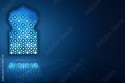 Islamic design greeting card background photo