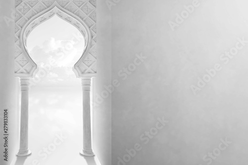 Islamic design greeting card background