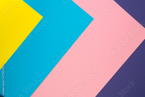 Pastel color paper texture. Flat lay creative geometric background. Flat lay