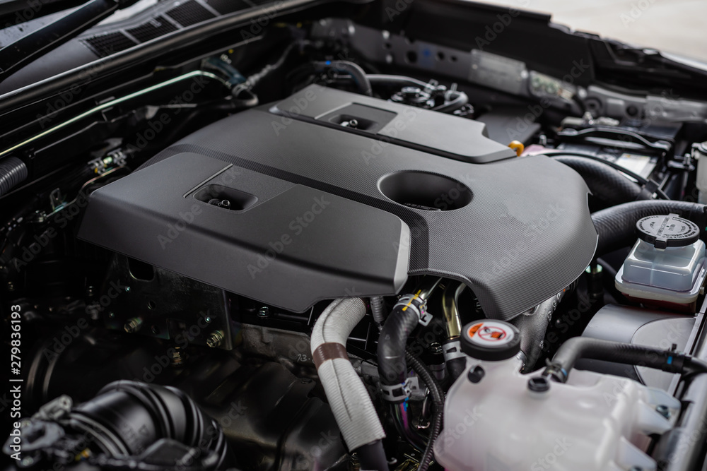 Fototapeta premium Detail of new car engine