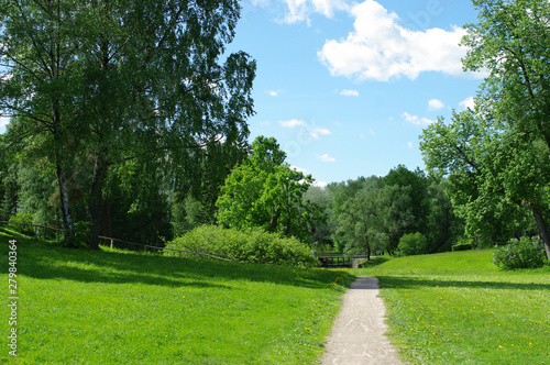 Fototapeta Naklejka Na Ścianę i Meble -  Parc à l'anglaise du palais de Pavlovsk