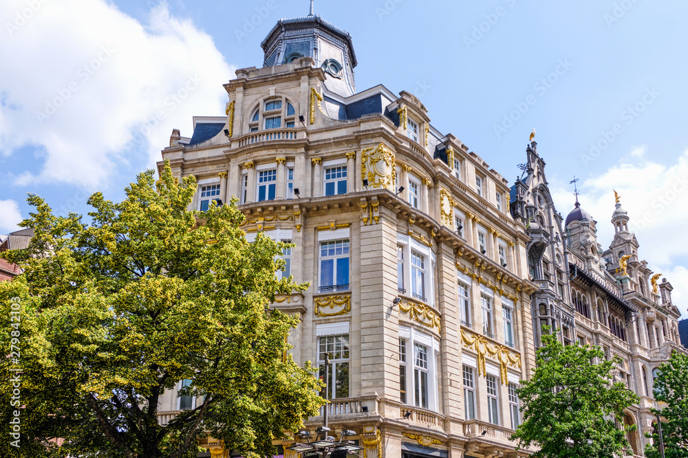 Fototapeta premium Classic architecture buildings in Antwerp