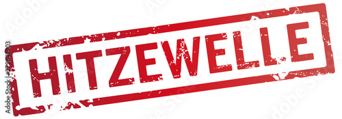 roter Stempel Hitzewelle