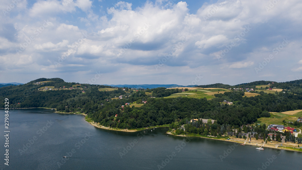 Jezioro Rożnowskie - krajobraz