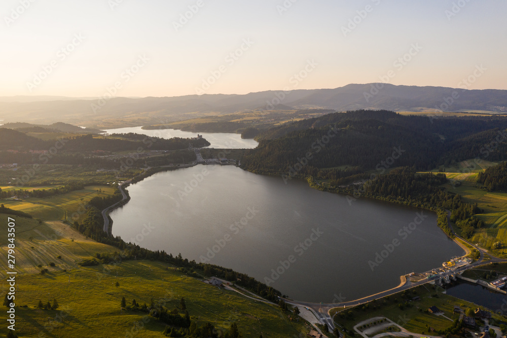 Krajobraz - Panorama jeziora - Czorsztyn- Niedzica
