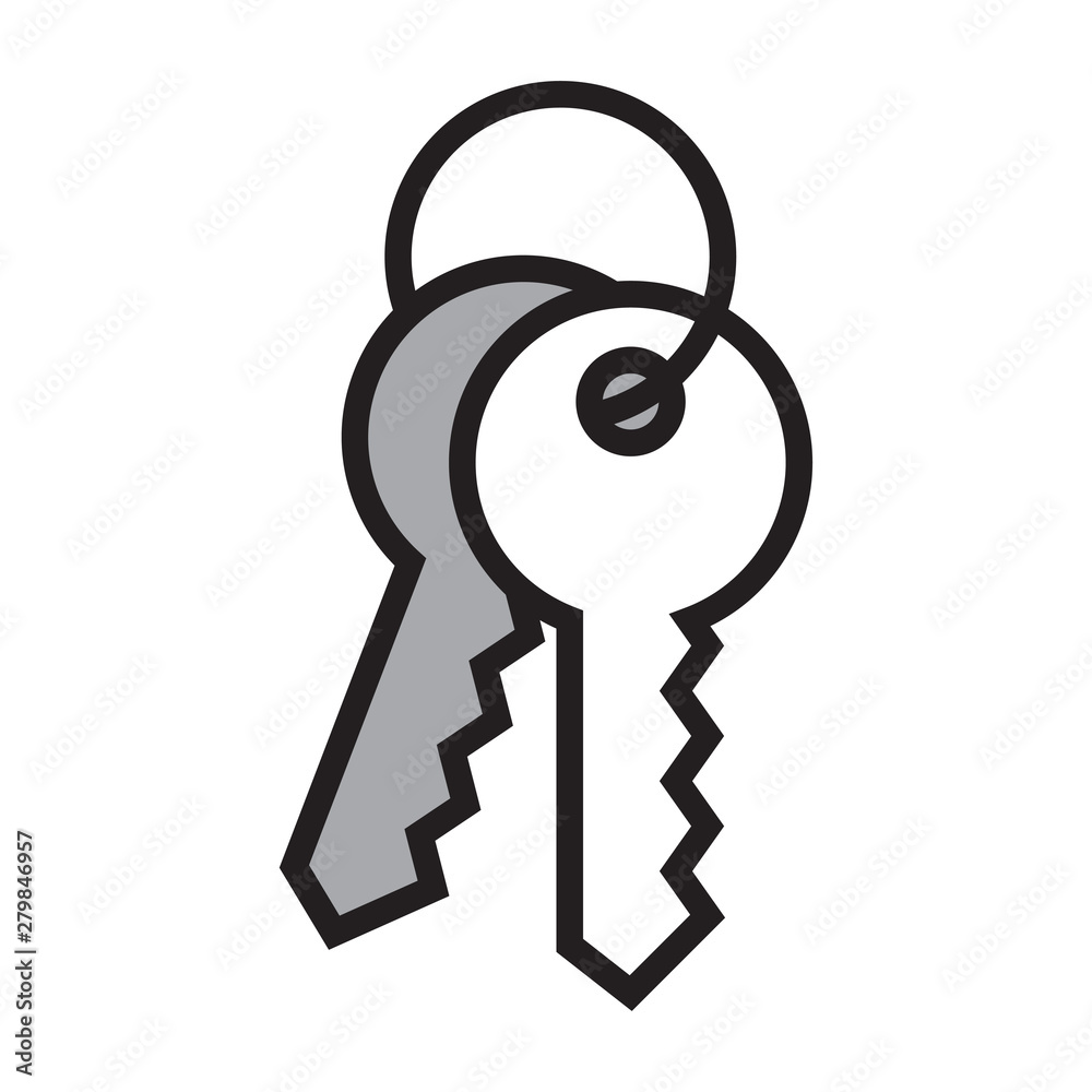 house key isolated on white background house key isolated on white background
