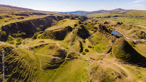 Magical Fairy Glen Landscape in Scotland photo