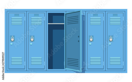 Fotografia, Obraz School locker vector design illustration isolated on white background