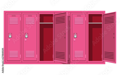 Obraz na plátne School locker vector design illustration isolated on white background