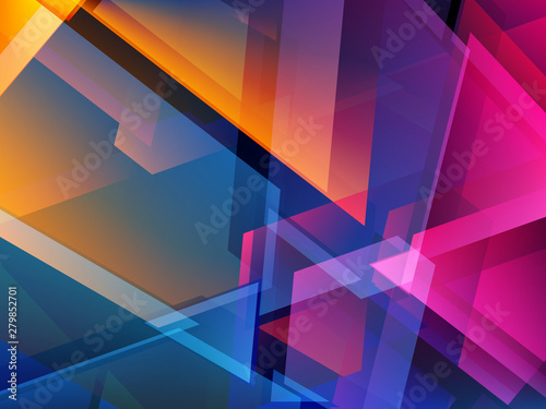 Abstract colorful triangle geometric background. Shards of broken glass. Vector illustration