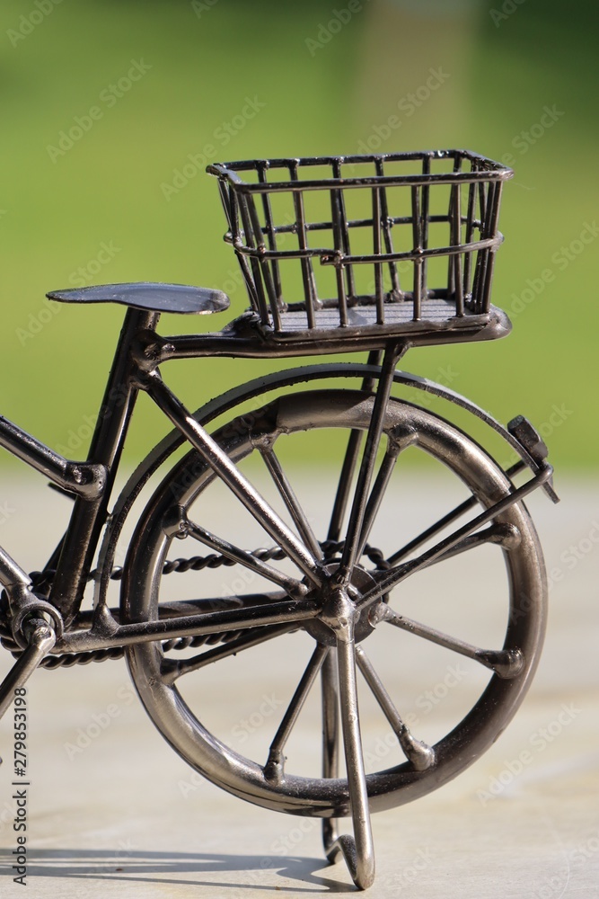 Fototapeta premium old bicycle with a basket