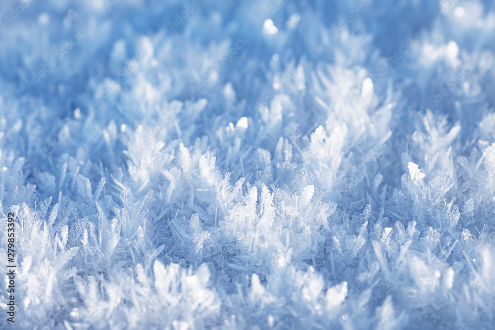 Amazing ice crystals close up