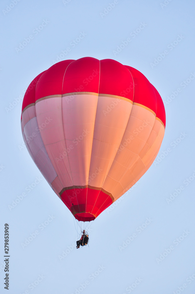 Fototapeta premium Colorful Hot Air Balloons in Flight over blue sky