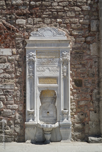 istanbul iconic historical maiden's tower, topkapi palace, hagia shopia, suleymaniye mosque photo