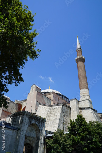 istanbul iconic historical maiden's tower, topkapi palace, hagia shopia, suleymaniye mosque photo