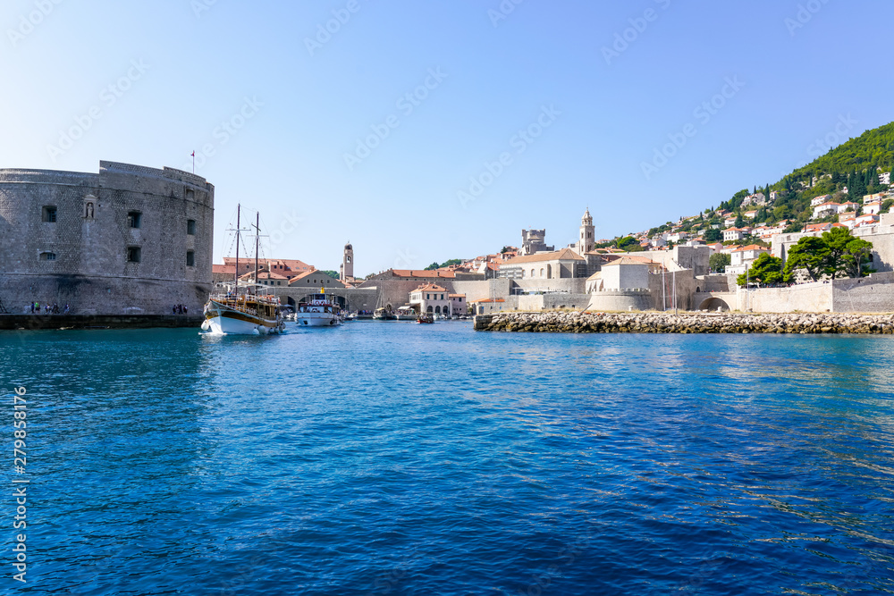 View of Port in Old Town Dubrovnik