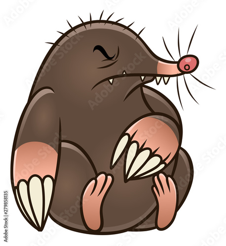 Cartoon mole pest