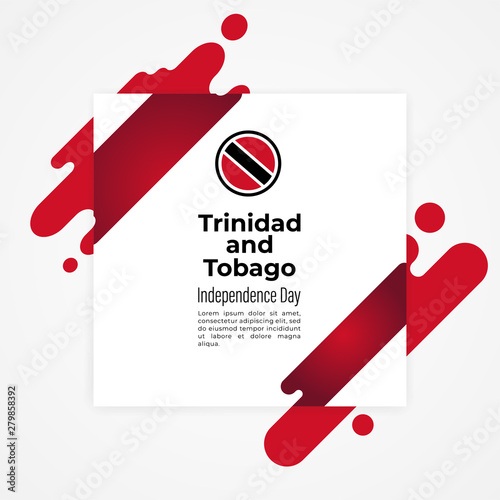Happy Trinidad And Tobago Independence Day Vector Design Template Illustration 
