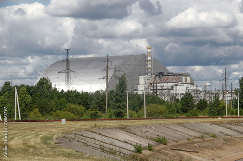 Dome over Chernobyl reactor 4